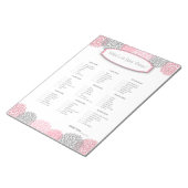 財布の中に何がピンクグレーグレーダーリゲーム ノートパッド (アングル)