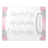 財布の中に何がピンクグレーグレーダーリゲーム ノートパッド (正面)