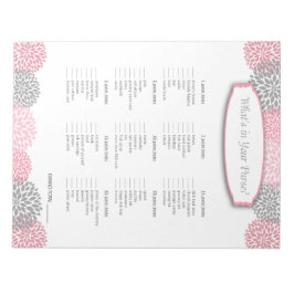 財布の中に何がピンクグレーグレーダーリゲーム ノートパッド