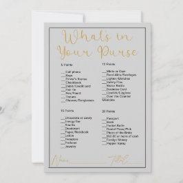 財布の中に何がライトグレーブライダルシャワー 招待状