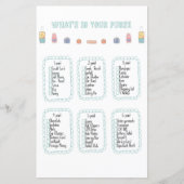 財布の中に何が入っているのアドベンチャーベビーシャワー (正面)