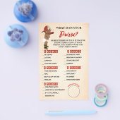 財布の中に何が入っているのオウム消防士ベビーシャワーカード チラシ (シングル)