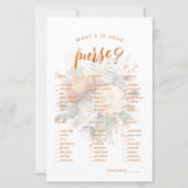 財布の中に何が入ってる？おもしろいブライダルシャワーゲーム (正面)