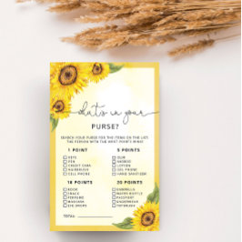 財布の中に何が入ってる？ひまわりブライダルシャワーゲーム