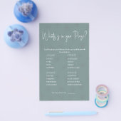 財布の中に何が入ってる?ゲームカードフライヤー チラシ (シングル)