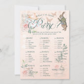 財布の中に何が入ってる？ブライダルシャワーゲーム 招待状 (正面)