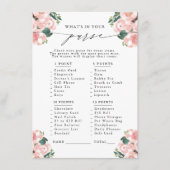 財布の中に何が入ってる?ブーツ&バブリーパーティーゲーム エンクロージャーカード (正面)