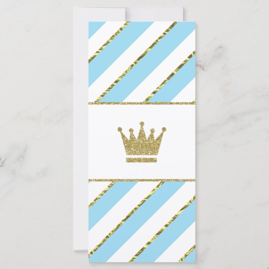 財布の中に何が入ってる？プリンス、赤ちゃんシャワーのゲーム (裏面)