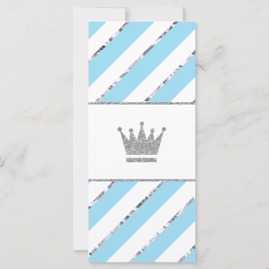 財布の中に何が入ってる？ベビーシャワーゲーフェイクムシルバー (裏面)