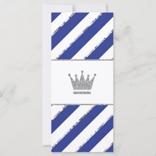 財布の中に何が入ってる?ベビーシャワーゲーフェイクムシルバー (裏面)