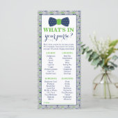 財布の中に何が入ってる?赤ちゃんシャワーのゲーム、小さな男 (スタンド正面)