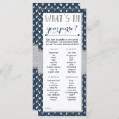 財布の中に何が入ってる？赤ちゃんシャワーゲーム (正面/裏面)