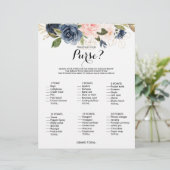 財布の中に何が金ゴールドネイビーブライダルシャワーゲーム (スタンド正面)