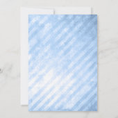 財布の中に何が青いブライダルシャワー 招待状 (裏面)