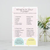 財布の中に何が?ブライダルまたはベビーシャワーゲーム (スタンド正面)