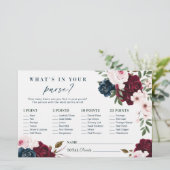 財布の中に何が?ブルゴーニュ花模様シャワーゲーム (スタンド正面)