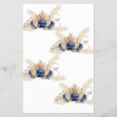 財布の中に入っているものブルーフラワーシャワーゲームカード チラシ (裏面)