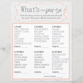 財布の中のパステルピーチとクリームホート