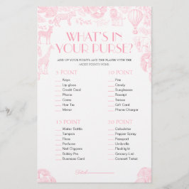 財布の中のWhats赤ちゃんシャワーゲームカード