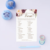 財布の中身はマルサラシャワーゲームカード チラシ (シングル)