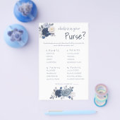 財布の中身は？ ゲーム カード フライヤー (シングル)