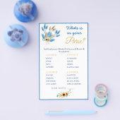 財布の中身は？ ゲーム カード フライヤー (シングル)