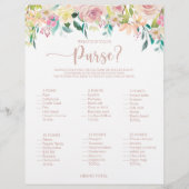 財布の中身バラ金ゴールドブライダルシャワーゲーム (正面)