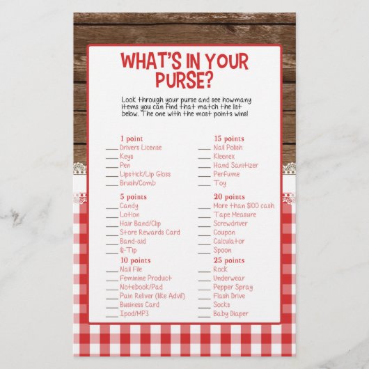 財布の中身 – 赤いベビーQ (正面)