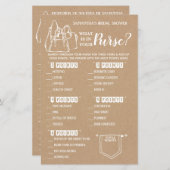 財布の素朴なシャワーのバイリンガルゲームの内容 (正面/裏面)