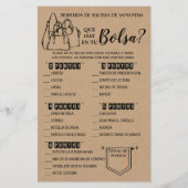 財布の素朴なシャワーのバイリンガルゲームの内容 (裏面)