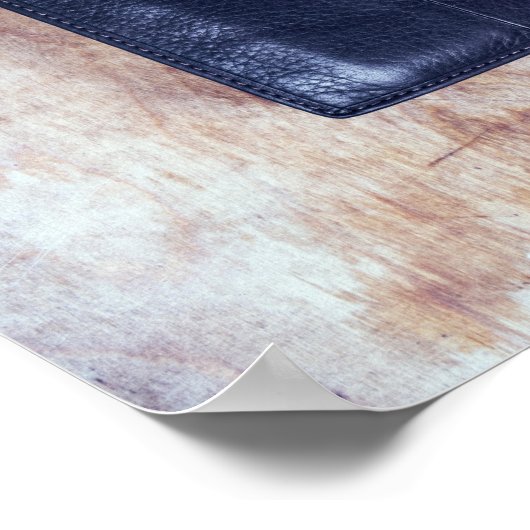 財布の財布とライターを備えた腕時計 ポスター (角)