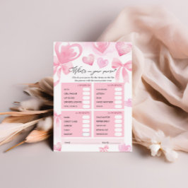 財布の赤ちゃんシャワーのバレンタインのゲームの内容