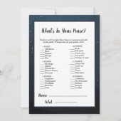 財布の赤ちゃんシャワーゲームの中にあるものを我慢する 招待状 (正面)