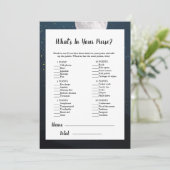 財布の赤ちゃんシャワーゲームの中にあるものを我慢する 招待状 (スタンド正面)