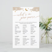 財布の赤ちゃんシャワーゲームキラキラ星 (スタンド正面)