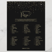 財布の金ゴールドブライダルシャワーゲーム (正面)