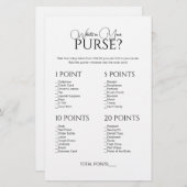 財布エレガントブライダルシャワーゲームの内容 (正面/裏面)