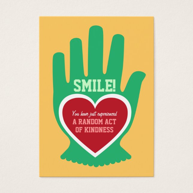 財布カード：無作為な親切の行為(RAK)ギフト (正面)