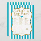 財布ゲームのターコイズ金ゴールドシャワー (正面/裏面)