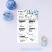 財布シャワーに何が入っているかバイリンガルゲームカード チラシ (シングル)