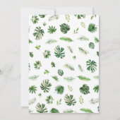 財布ジャングルの赤ちゃんシャワーゲームカードの内容 招待状 (裏面)