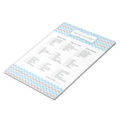 財布スペインの内の何Boy Baby Shower Game ノートパッド (アングル)