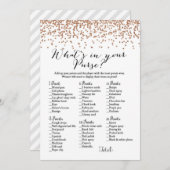 財布バラブライダルシャワーゲーム5x7 招待状 (正面/裏面)