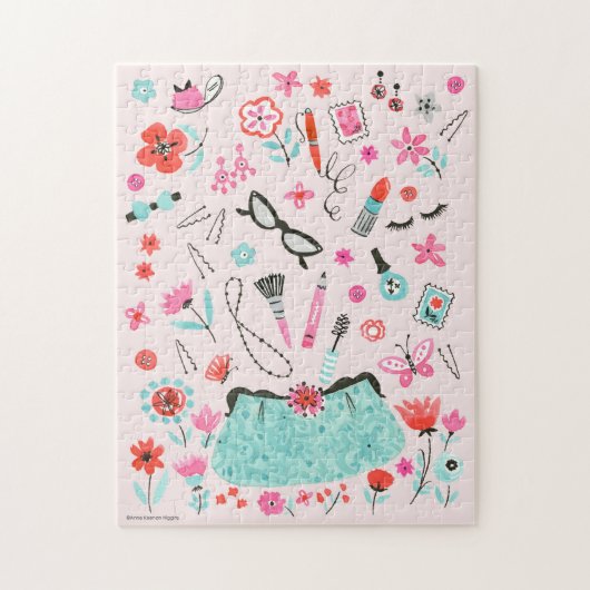 財布パズルby ©Anne Keenan Higgins ジグソーパズル (縦)