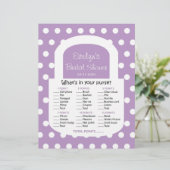 財布ブライダルシャワーゲーム – アフリカンバイオレット (スタンド正面)