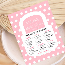 財布ブライダルシャワーゲーム – ピンク