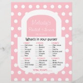 財布ブライダルシャワーゲーム – ピンク (正面)