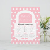 財布ブライダルシャワーゲーム – ピンク (スタンド正面)