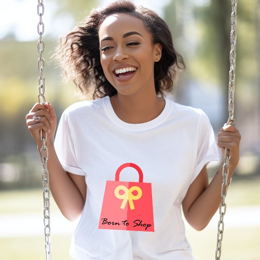 財布生まれの買物袋の色を買い物する Tシャツ