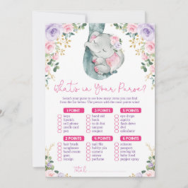 財布象の赤ちゃんシャワーゲームの内容 招待状